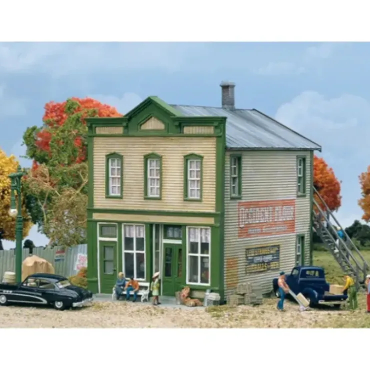 Walthers 933-3650 HO Scale River Road Mercantile Building Kit - Your Source for Gaming Essentials* Trains
