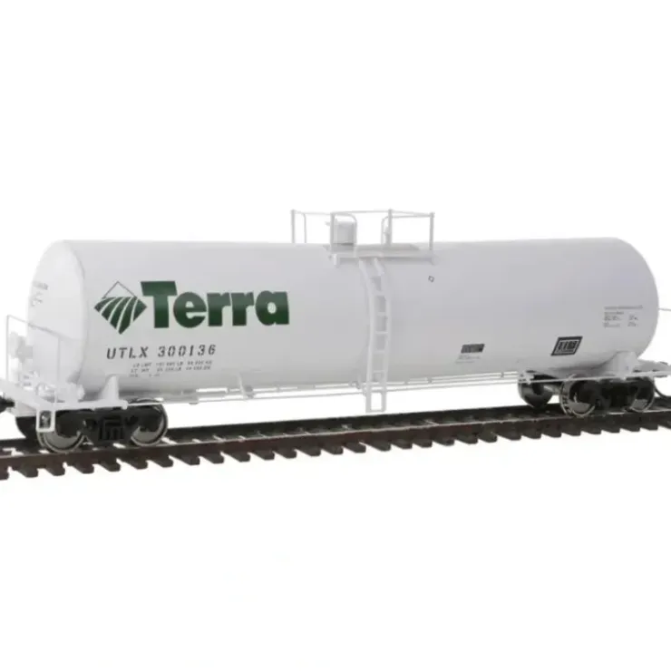 Walthers 920-100229 HO Scale Terra UTLX 54' Funnel-Flow Tank Car #300136 - Your Source for Gaming Essentials* Trains