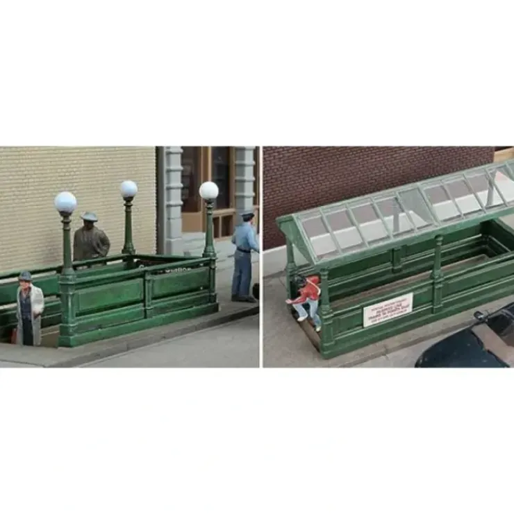 Walthers 933-3762 HO Subway Entrance Builds 2 Complete Models Kit - Your Source for Gaming Essentials* Trains