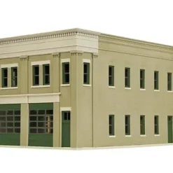 Walthers 933-4022 HO Two-Bay Fire Station Building Kit - Your Source for Gaming Essentials* Trains