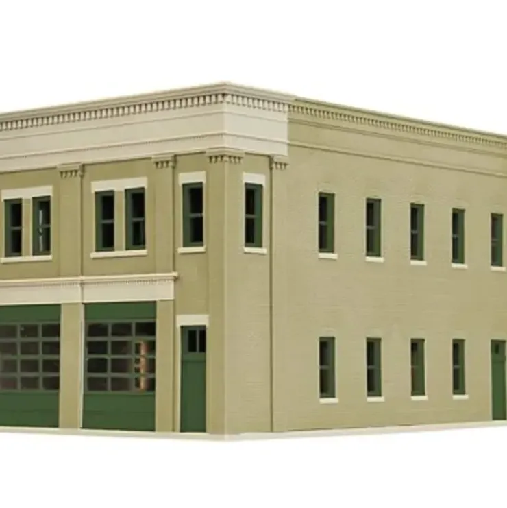 Walthers 933-4022 HO Two-Bay Fire Station Building Kit - Your Source for Gaming Essentials* Trains