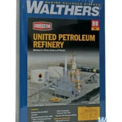 Walthers 933-3705 HO United Petroleum Refinery Deluxe Industrial Building Kit - Your Source for Gaming Essentials* Trains