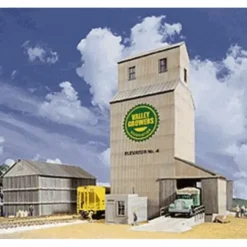 Walthers 933-3096 HO Valley Growers Association Steel Grain Elevator Kit - Your Source for Gaming Essentials* Trains