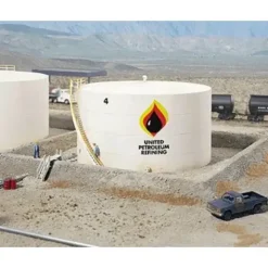 Walthers 933-3167 HO Wide Oil Storage Tank With Retention Berms Kit - Your Source for Gaming Essentials* Trains