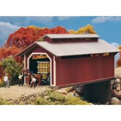Walthers 933-3652 HO Willow Glen Covered Bridge Kit - Your Source for Gaming Essentials* Trains