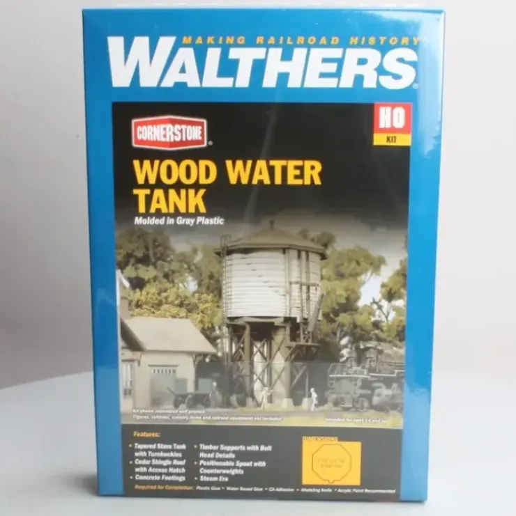 Walthers 933-3531 HO Wood Water Tank Kit - Your Source for Gaming Essentials* Trains