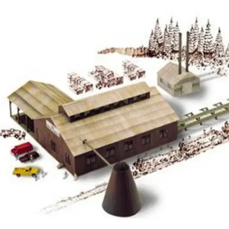 Walthers 933-3236 N Mountain Lumber Co. Sawmill Industrial Building Kit - Your Source for Gaming Essentials* Trains