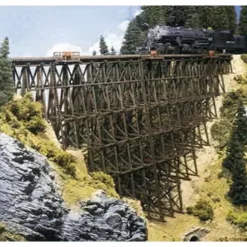 Walthers 933-3217 160' Timber Trestle Kit - Your Source for Gaming Essentials* Trains