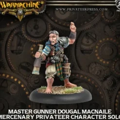 Tabletop Miniatures>Warmachine Mercenaries Master Gunner Dougal Macnaile Privateer Solo Unpainted - Your Source for Gaming Essentials