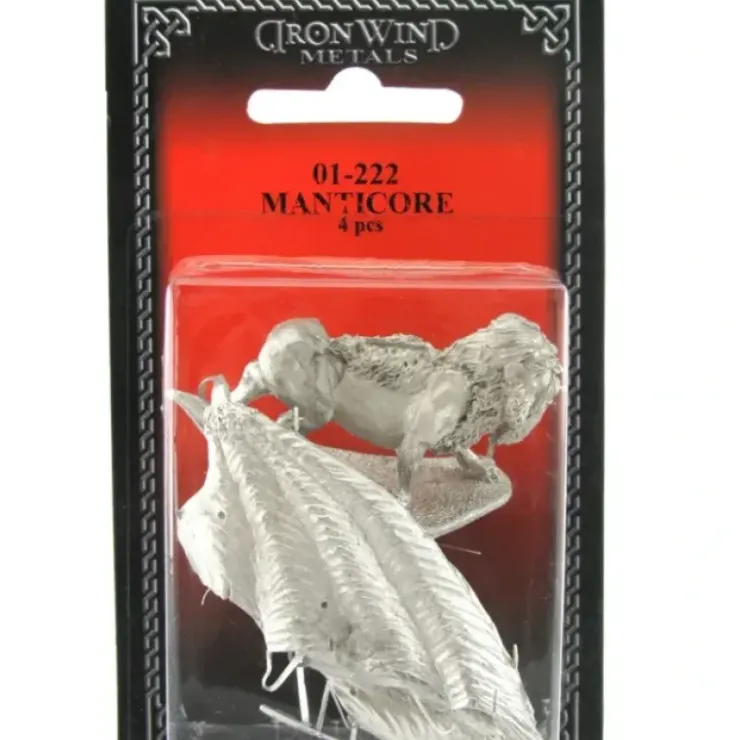 Tabletop Miniatures>Winged Manticore #01-222 Classic Ral Partha Fantasy RPG Metal Figure - Your Source for Gaming Essentials