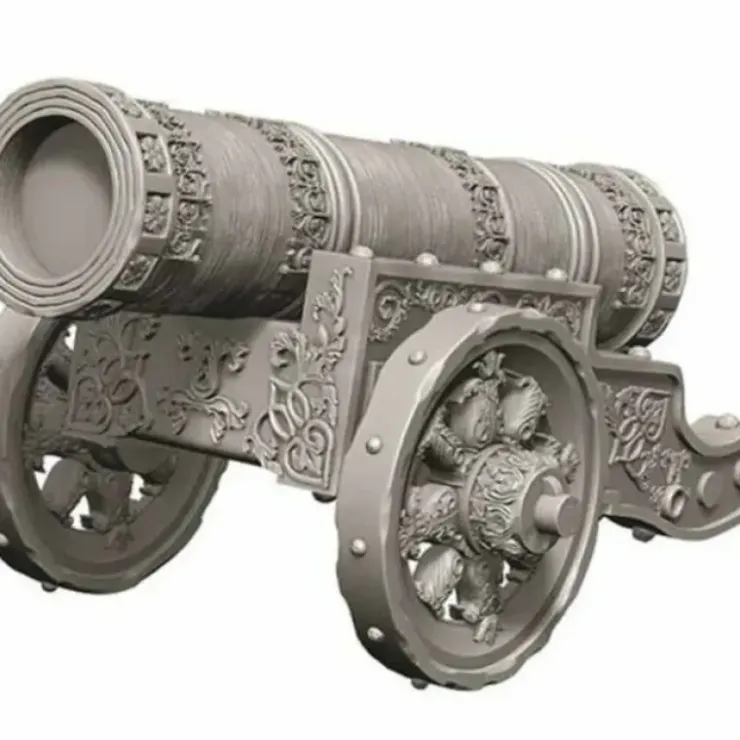 Tabletop Miniatures>WizKids Deep Cuts Unpainted Miniatures: (W12.5) Large Cannon - Your Source for Gaming Essentials