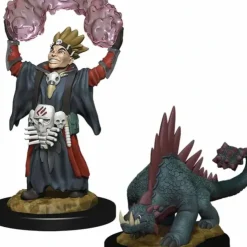 Tabletop Miniatures>WizKids Wardlings Painted Miniatures: (W3) Boy Warlock & Lizard - Your Source for Gaming Essentials