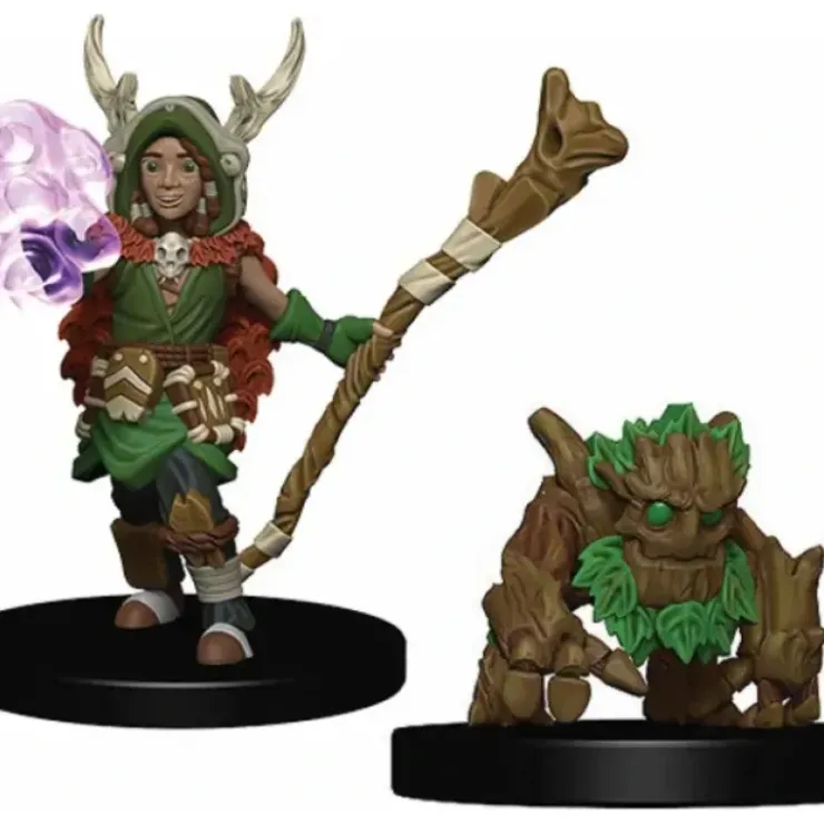 Tabletop Miniatures>WizKids Wardlings Painted Miniatures: (W2) Boy Druid & Tree Creature - Your Source for Gaming Essentials