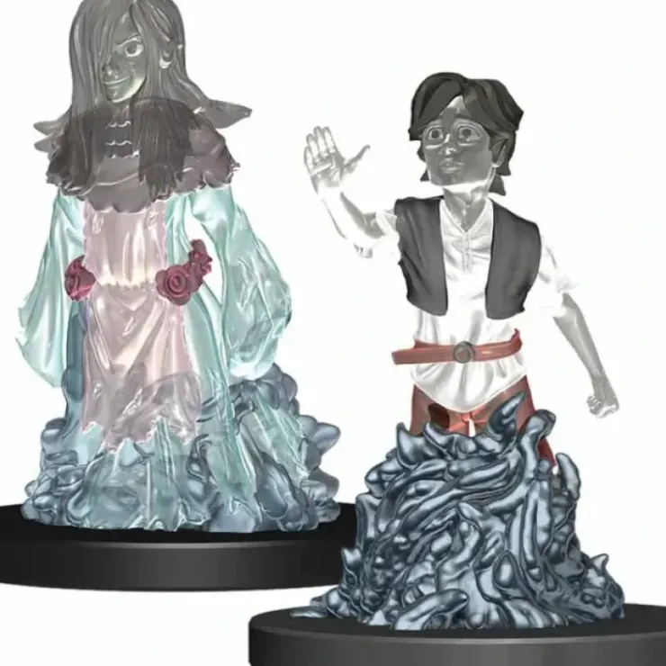 Tabletop Miniatures>WizKids Wardlings Painted Miniatures: (W3) Ghost: (Male & Female) - Your Source for Gaming Essentials