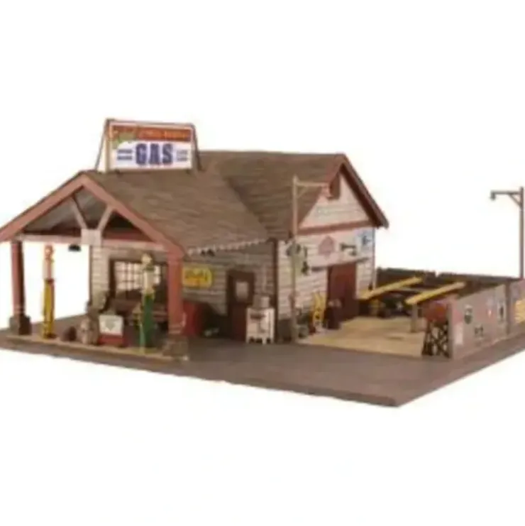 Woodland Scenics BR5048 HO Built-&-Ready Ethyl''''s Gas & Service Building - Your Source for Gaming Essentials* Trains