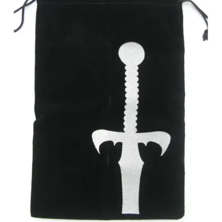 Dice>6.25" x 9" Drawstring Dice Bag: Sword - Your Source for Gaming Essentials